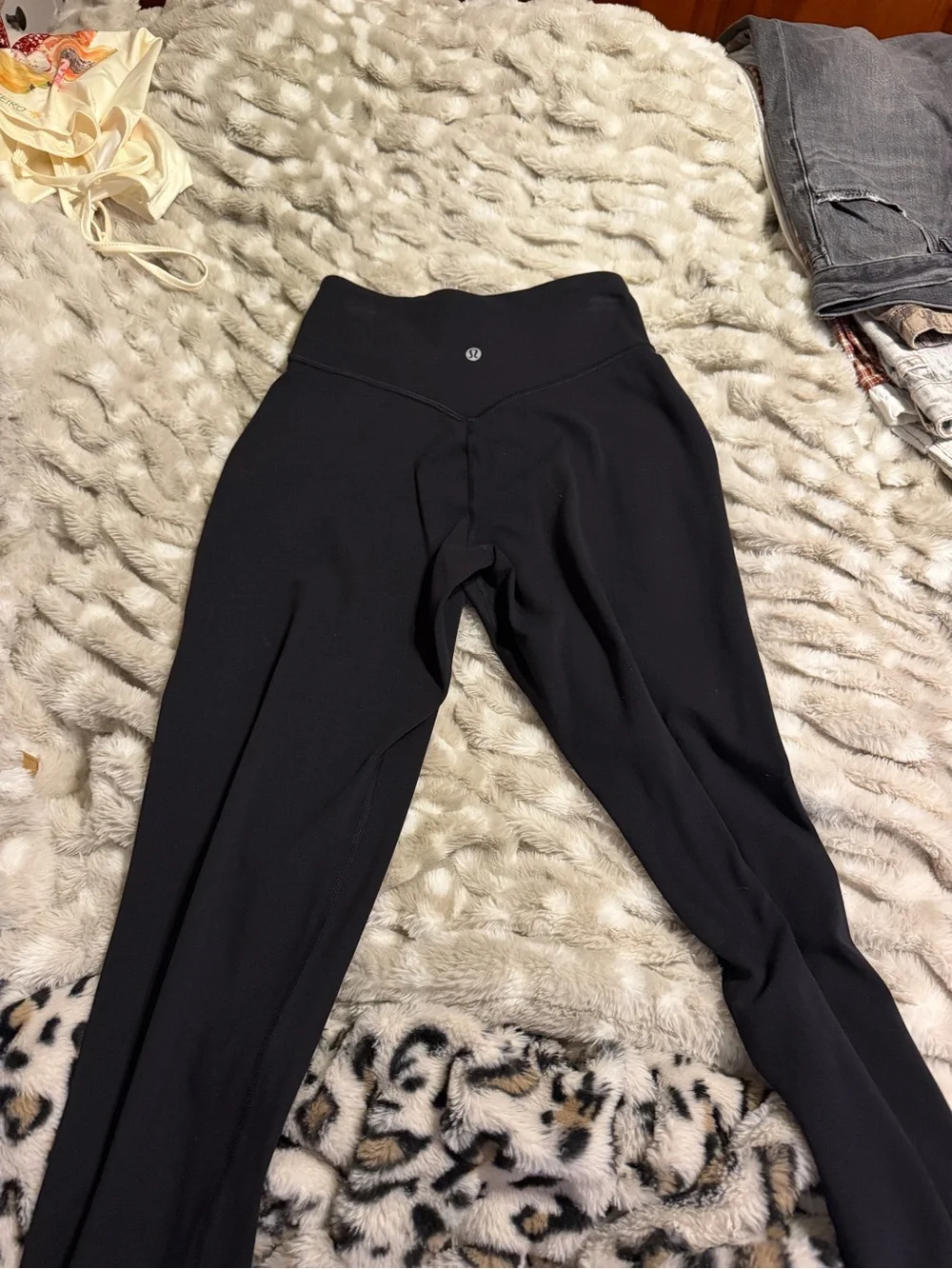 lululemon athletica Black Wide-Leg Track Pants
